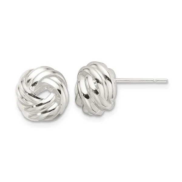 Sterling Silver Love Knot Earrings Van Adams Jewelers Snellville, GA