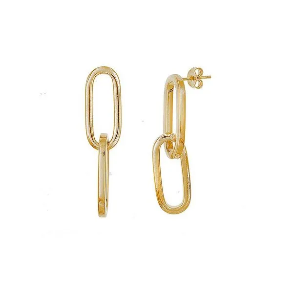 KIM & Co. Italian Paperclip Dangle Earrings Van Adams Jewelers Snellville, GA