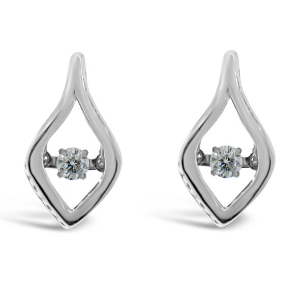Sterling Silver Diamond Earrings Van Adams Jewelers Snellville, GA