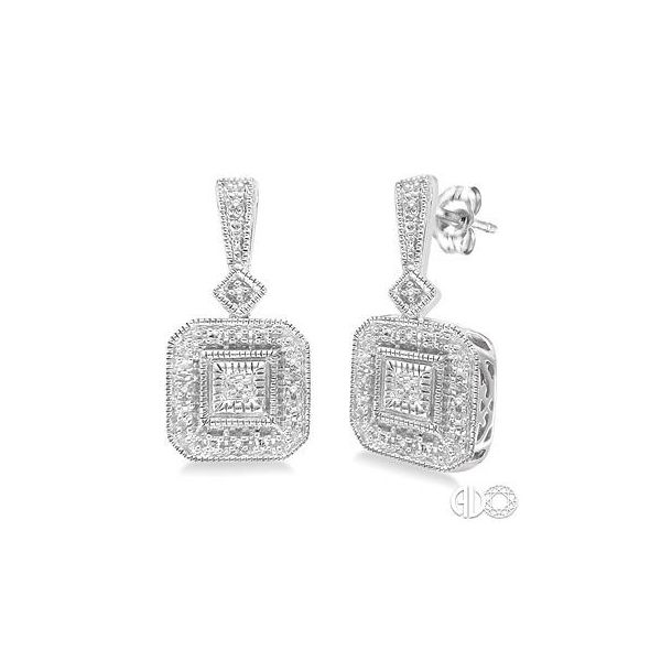Ashi Diamond earrings in silver Van Adams Jewelers Snellville, GA