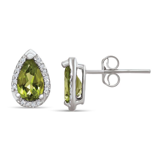 Peridot and Diamond Earrings Van Adams Jewelers Snellville, GA