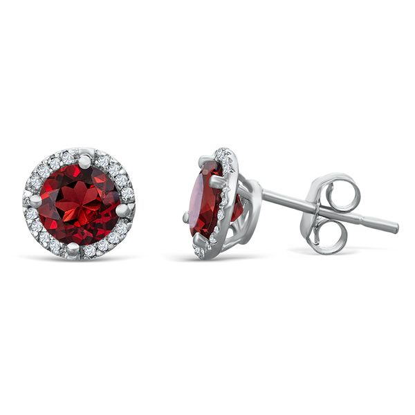 Garnet and Diamond Earrings Van Adams Jewelers Snellville, GA