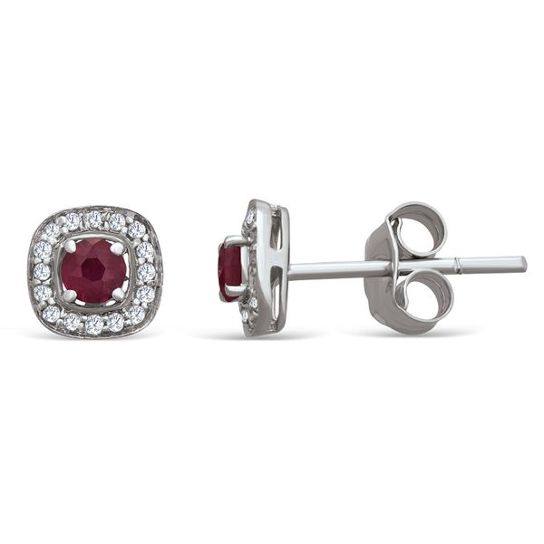 Ruby and Diamond Earrings Van Adams Jewelers Snellville, GA