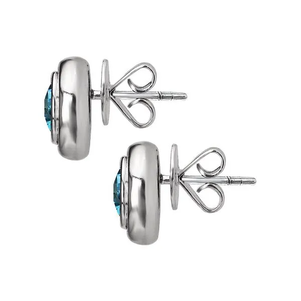 Eleganza Ladies Gemstone Stud Earrings Image 2 Van Adams Jewelers Snellville, GA