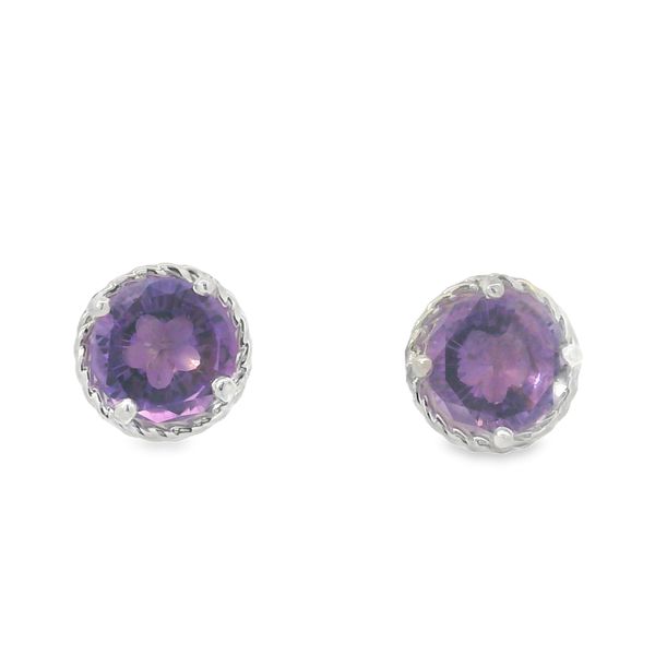 Flower Cut Amethyst Earrings Van Adams Jewelers Snellville, GA