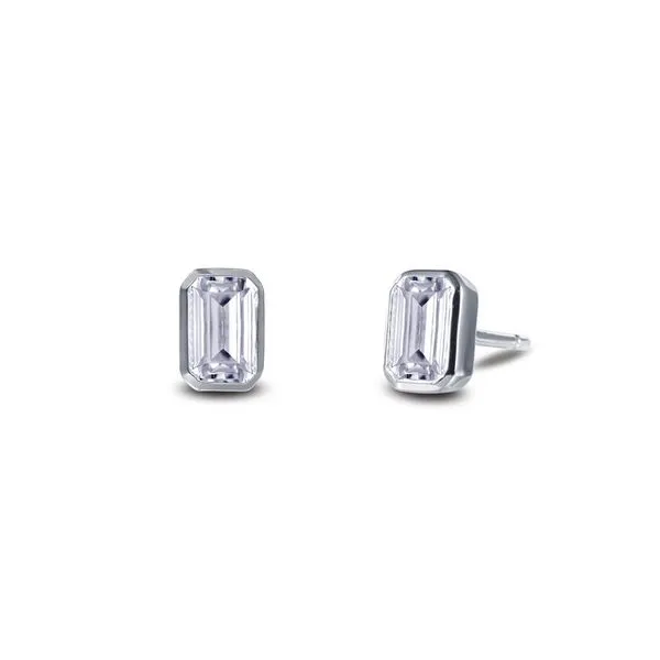 Lafonn Jewelry Silver Earrings with Simulated Stones Van Adams Jewelers Snellville, GA