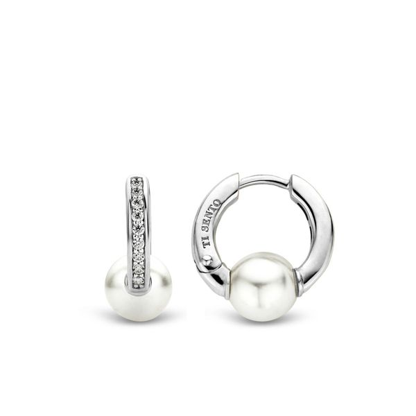 Silver Earrings with Simulated Stones Van Adams Jewelers Snellville, GA