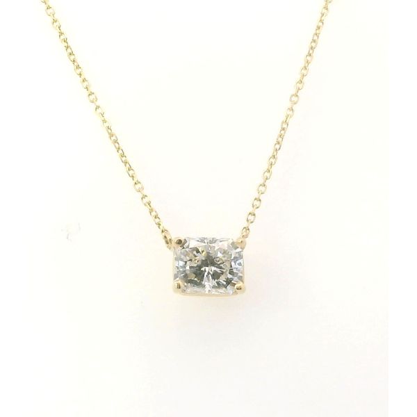 1 CT Radiant Diamond Necklace Van Adams Jewelers Snellville, GA