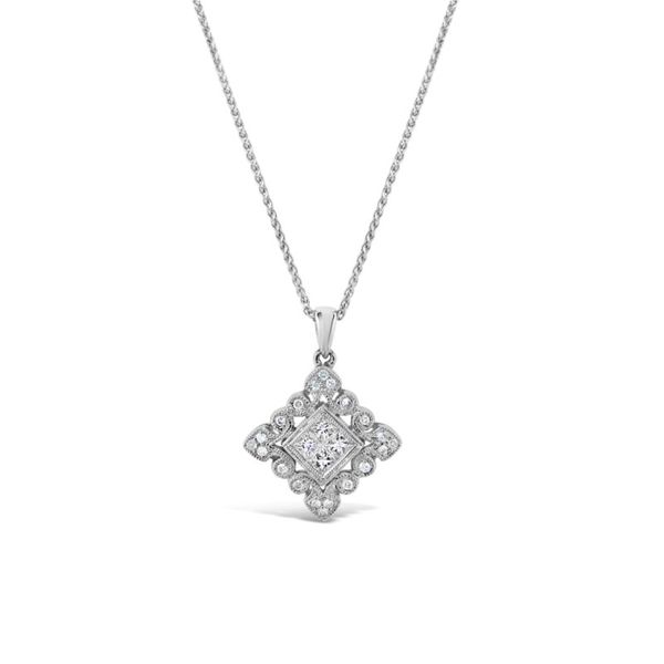 18K White Gold Diamond Necklace Van Adams Jewelers Snellville, GA