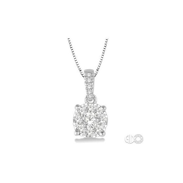 14K White Gold Lovebright Diamond Pendant Van Adams Jewelers Snellville, GA