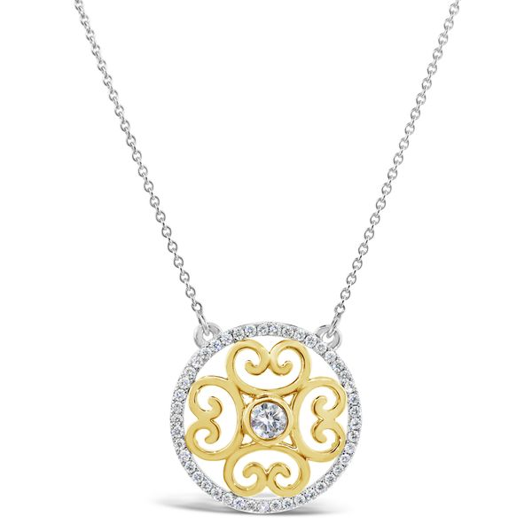 Van Adam's Collection 18K Two-Toned Gold Diamond Pendant Van Adams Jewelers Snellville, GA