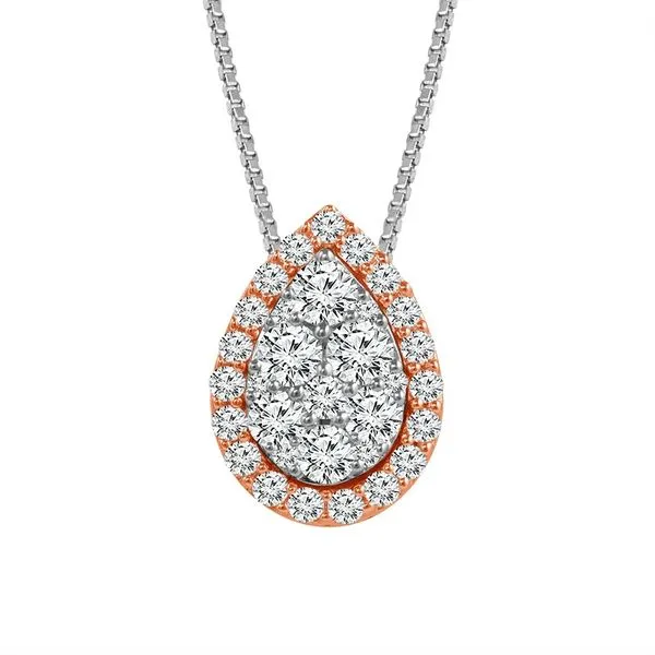 10K Two-Toned Gold Diamond Pendant Van Adams Jewelers Snellville, GA