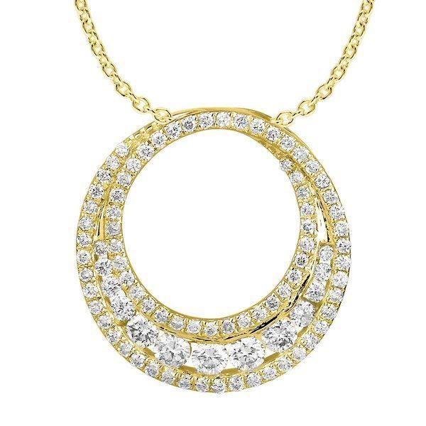 14K Yellow Gold Diamond Pendant Van Adams Jewelers Snellville, GA