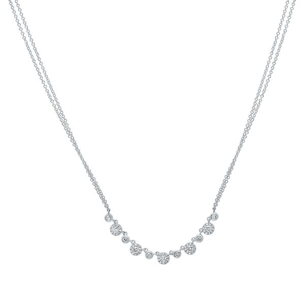 Shy Creation 14K White Gold Diamond Necklace Van Adams Jewelers Snellville, GA