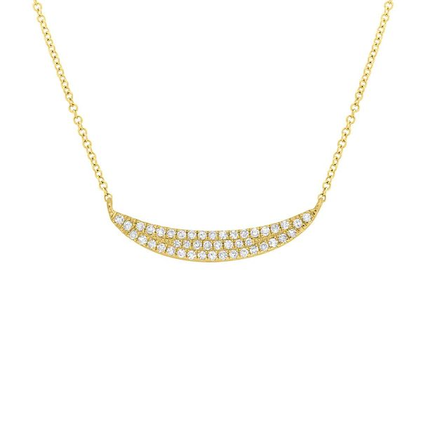 Shy Creation 14K Yellow Gold Diamond Necklace Van Adams Jewelers Snellville, GA