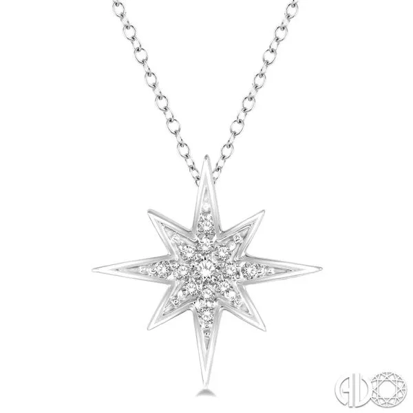 10K White Gold Diamond Star Pendant Van Adams Jewelers Snellville, GA