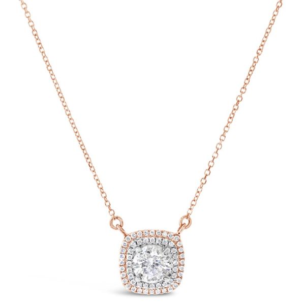 Van Adam's Collection 14K Rose Gold Diamond Pendant Van Adams Jewelers Snellville, GA