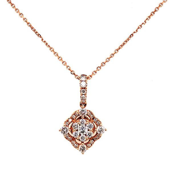 14K Rose Gold Diamond Pendant Van Adams Jewelers Snellville, GA