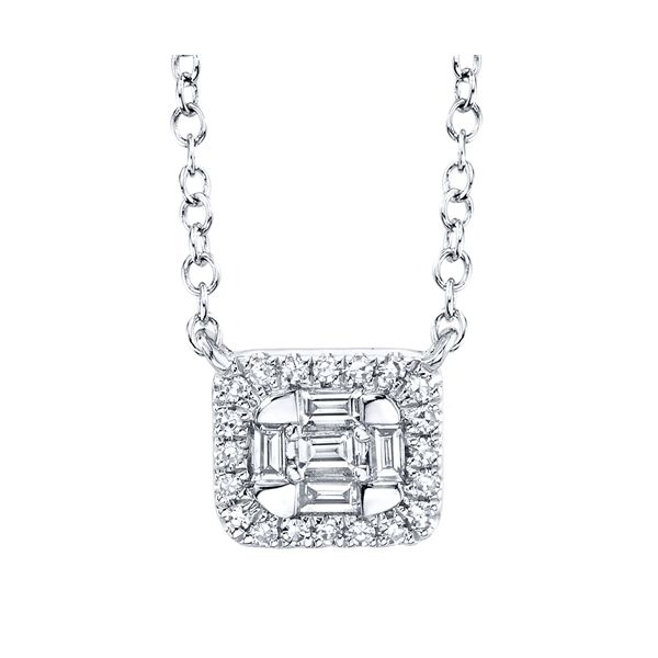 Shy Creation 14K White Gold Diamond Pendant Van Adams Jewelers Snellville, GA