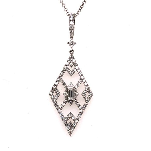 Van Adam's Collection 14K White Gold Diamond Pendant Van Adams Jewelers Snellville, GA