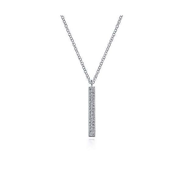 Gabriel & Co. 14K White Gold Diamond Pendant Van Adams Jewelers Snellville, GA