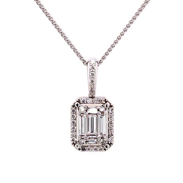 14K White Gold Diamond Fusion Pendant Van Adams Jewelers Snellville, GA