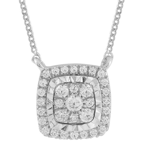 10K White Gold Diamond Necklace Van Adams Jewelers Snellville, GA