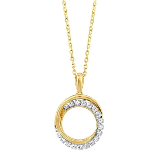 10K Yellow Gold Diamond Pendant Van Adams Jewelers Snellville, GA