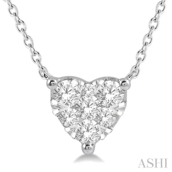 Heart Shape Lovebright Essential Diamond Necklace Van Adams Jewelers Snellville, GA