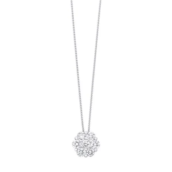 14K White Gold Diamond Bouquet Pendant Van Adams Jewelers Snellville, GA