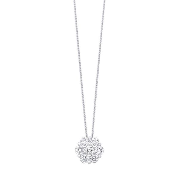 14K White Gold Diamond Bouquet Pendant Van Adams Jewelers Snellville, GA