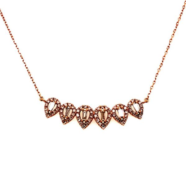 Rose Gold Diamond Fashion Necklace Van Adams Jewelers Snellville, GA