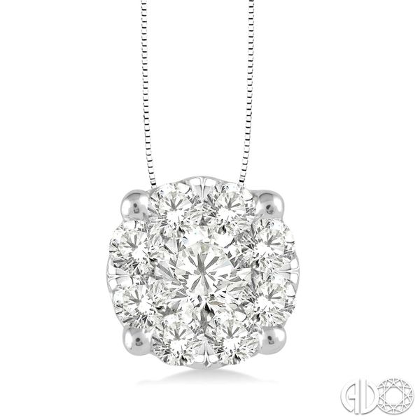14K White Gold Lovebright Diamond Pendant Van Adams Jewelers Snellville, GA