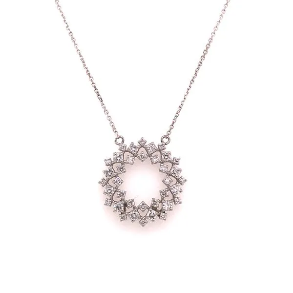 Diamond Circle Necklace Image 2 Van Adams Jewelers Snellville, GA