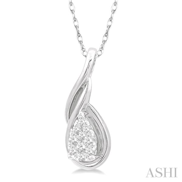 Pear Shape Lovebright Diamond Fashion Pendant Image 2 Van Adams Jewelers Snellville, GA