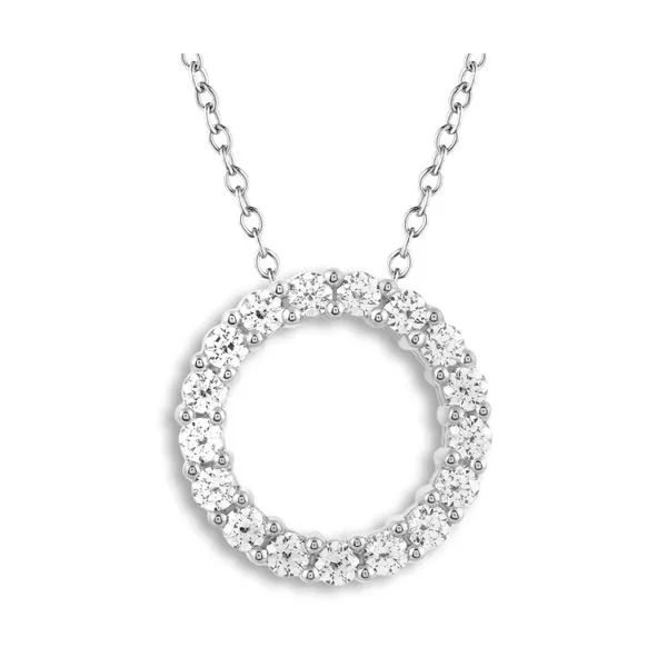 3/4 CT Natural Diamond Circle Necklace Van Adams Jewelers Snellville, GA