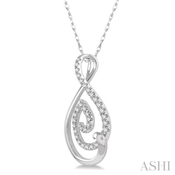 Drop Diamond Fashion Pendant Image 2 Van Adams Jewelers Snellville, GA