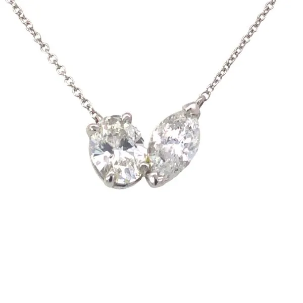 2 Stone Natural Diamond Necklace Image 2 Van Adams Jewelers Snellville, GA
