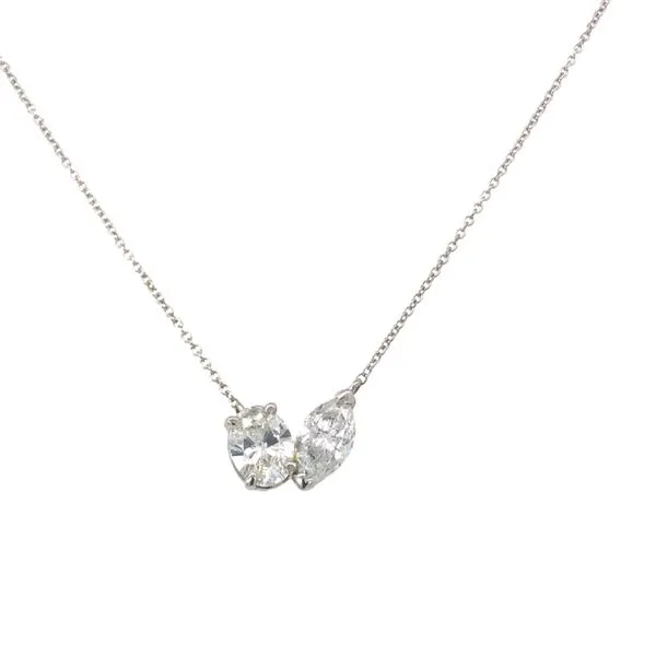 2 Stone Natural Diamond Necklace Van Adams Jewelers Snellville, GA
