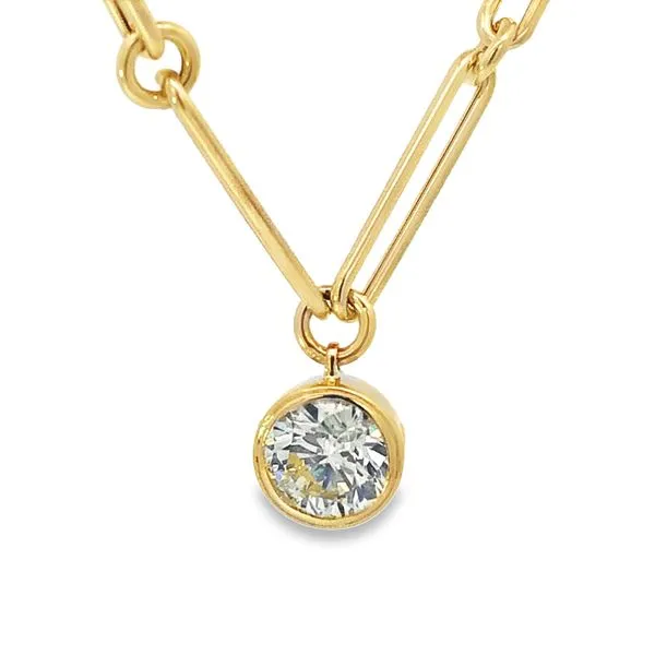 2 CT Diamond Bezel Necklace Van Adams Jewelers Snellville, GA