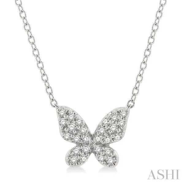 Butterfly Shape Petite Diamond Fashion Pendant Van Adams Jewelers Snellville, GA