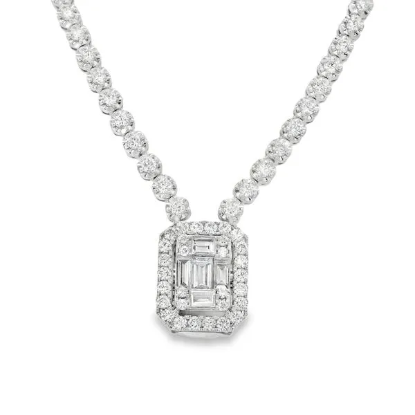 Elegant Diamond Fashion Necklace Image 2 Van Adams Jewelers Snellville, GA