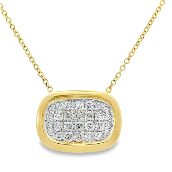 YELLOW GOLD DIAMOND FASHION NECKLACE Van Adams Jewelers Snellville, GA