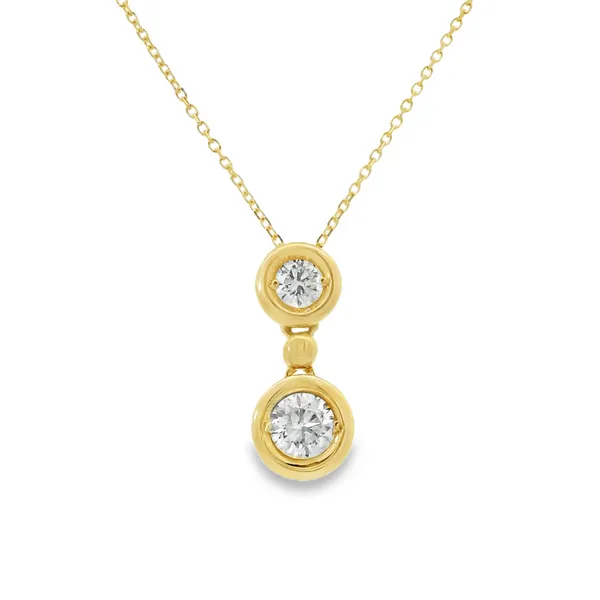 YELLOW GOLD DIAMOND FASHION NECKLACE Van Adams Jewelers Snellville, GA