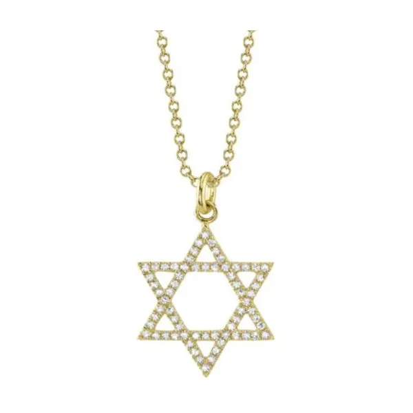 0.15CT DIAMOND STAR OF DAVID NECKLACE Van Adams Jewelers Snellville, GA