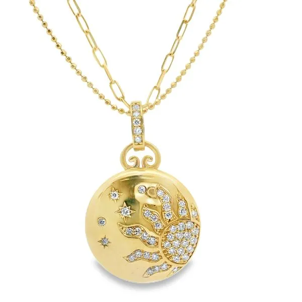 Gold Sun Disk Necklace Van Adams Jewelers Snellville, GA