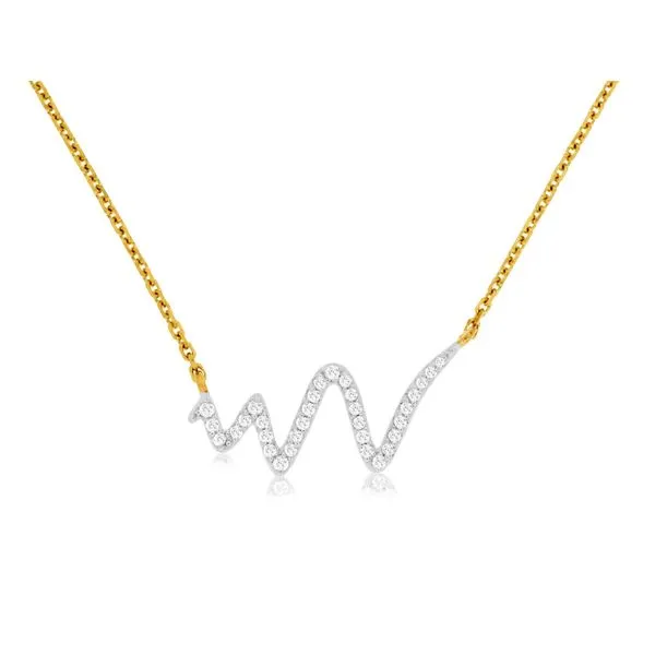 Diamond Heartbeat Necklace Van Adams Jewelers Snellville, GA