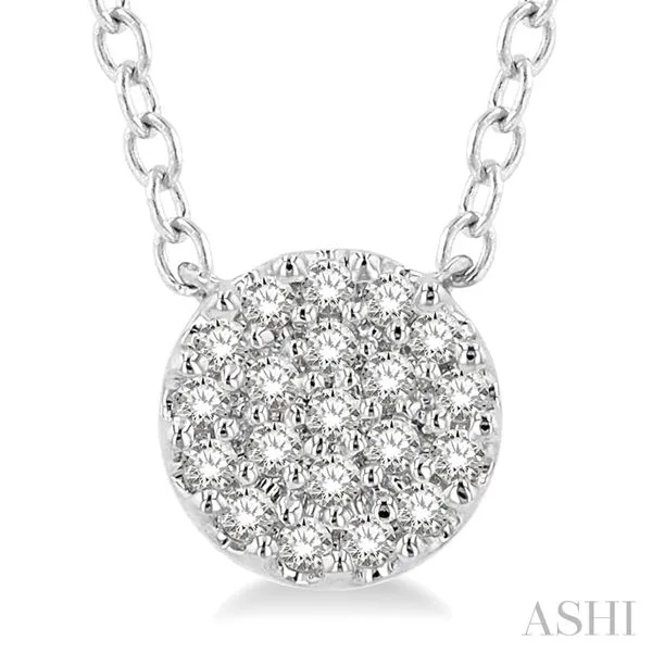 Disc petite diamond fashion pendant Image 3 Van Adams Jewelers Snellville, GA