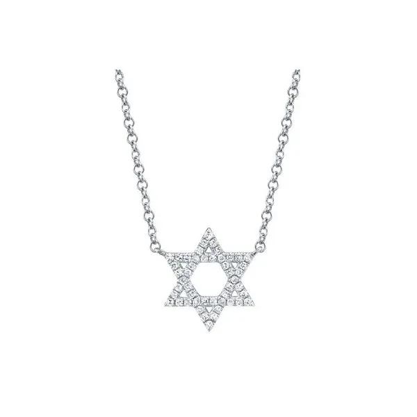 0.11CT DIAMOND STAR OF DAVID NECKLACE Van Adams Jewelers Snellville, GA