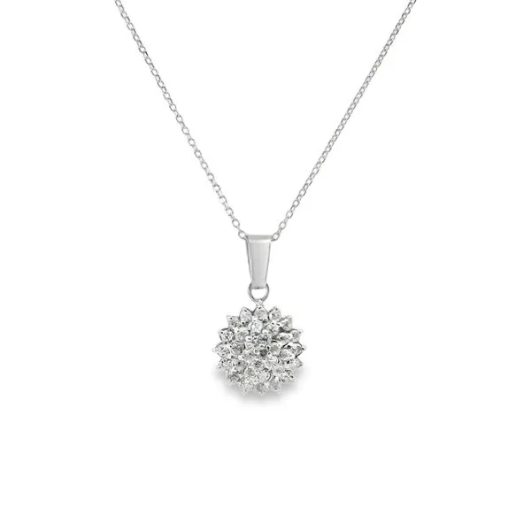 Diamond Cluster Necklace Van Adams Jewelers Snellville, GA